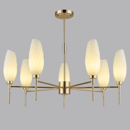 Cell chandelier Lumion. Shivon, 7x40W, G9, 590x740x740 mm, gold color