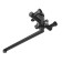 Bath mixer Zein ZF3, pour 35 cm, with a shower set, stainless steel, black