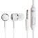 Headphones Exployd Ex-HP-865, vacuum, microphone, 108 dB, 32 Ohms, 3.5 mm, 1.2m, white