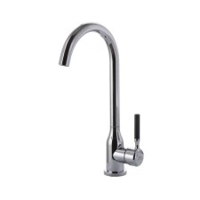 Fashun A54022 kitchen mixer, single -leaf, 35 mm cartridge, stainless steel, chrome, black