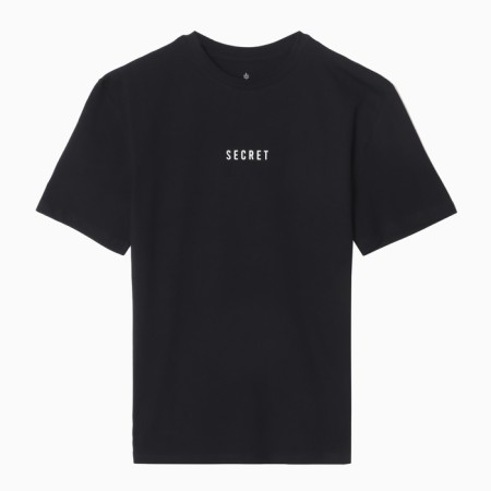 Female T-shirt, black color, ONE SIZE (42-46)