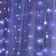 Smart garland "Curtain" 2 × 1.5 m dew, IP20, silver thread, 300 LED, remote control, application, glow RGB, USB
