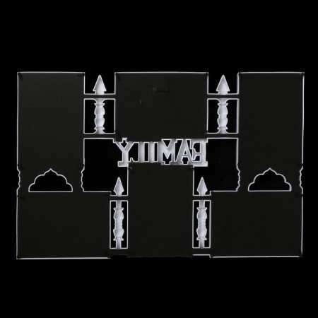 Photo frame plastic in 6 photos 10x15 cm "Palace Gate" White under a tree 34.5x54 cm-3