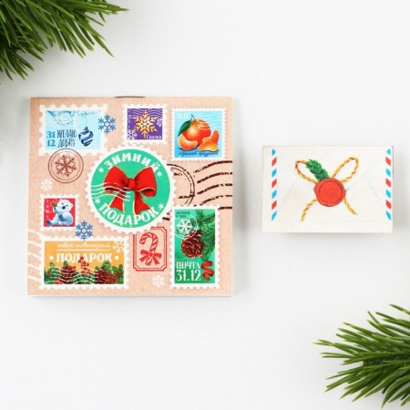 Gift New Year's set: notebook and icon "Winter Gift"-2