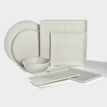 Porcelain dish for feeding Magistro Slate, 26.5 × 15 cm, white color-5