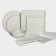 Porcelain dish for feeding Magistro Slate, 26.5 × 15 cm, white color