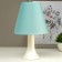 Table lamp 032004 1he14 15W light turquoise d = 18 cm, h = 28.5 cm risalux