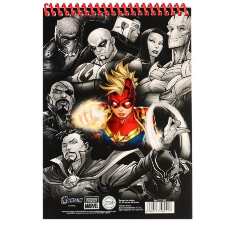 Notepad on the crest, A5, 40 sheets, Avengers-6