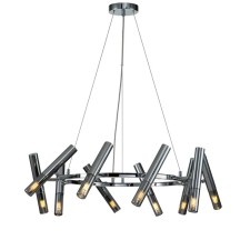 Suspended Indigo lamp, 13006/10p Chrome. 10x28W, G9, 680x680x225/1365 mm