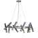 Suspended Indigo lamp, 13006/10p Chrome. 10x28W, G9, 680x680x225/1365 mm