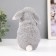 Figure "Rabbit No. 4 Gray" height 17.5 cm, width 11.5 cm, length 11.5 cm.
