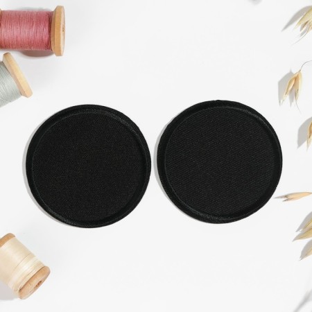 Circle patches "Circle", D = 6.3 cm, heat -mileyle, black color-1