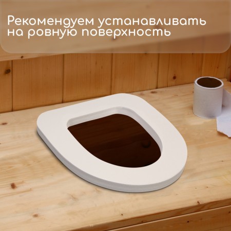 Silent toilet seat, 38 × 44 cm, standard, polystyrene foam-3