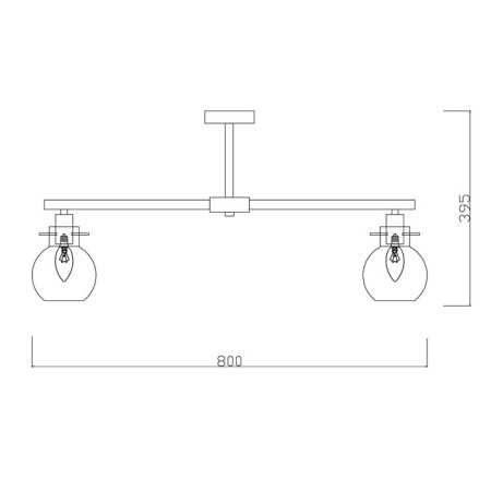 Caustra Freya Fr5183PL-08G Circle, 800x800x395 mm, E14, 8x60W, color gold-4