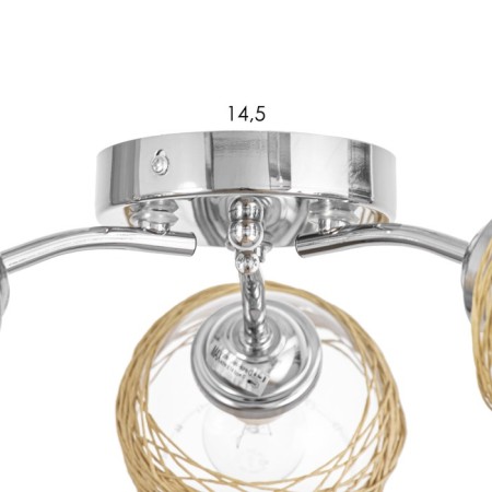 Cellular infinity chandelier 3x40W E14 chrome 40x40x25 cm-5