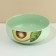 Deep plate ceramic "Avocado", 14.5 cm, 550 ml, green color