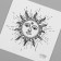 Tattoo on the body Black "Esoteric" set 10 pcs 6x6 cm