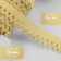 Gum is openwork, 13 mm, 10 ± 1 m, yellow color