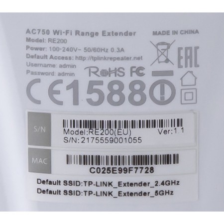 TP-Link wireless signal repeater (RE200) AC750 White-28
