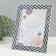 Photo frame plastic 15x20 cm "Double braid" black and white 18x23.8 cm
