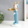 Souvenir Polystone stand "Baby with paper aircraft" Blue 35x21x13 cm
