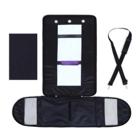 Bag-carrier with a window "Panoramic", 40 x 25 x 27 cm, purple-10