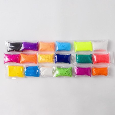 A set of light jumping plasticine, 18 colors, mix-2