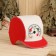 Set for a bath: a hat and rug "degrees" red