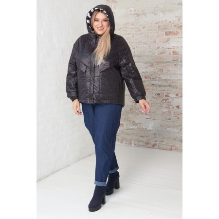 Women's jacket, size 58, black color-3