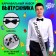 Carnival set "Business graduate", 2 items: silver tape + pin, butterfly tie tie