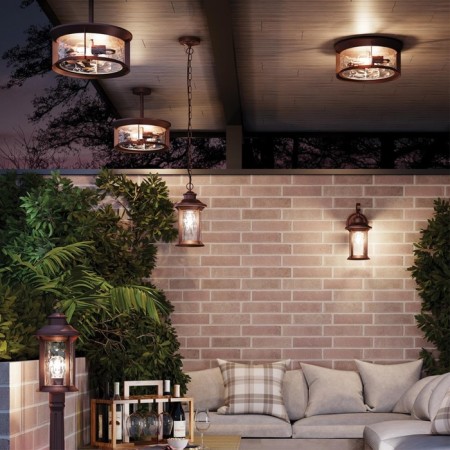 Landscape ceiling lamp Mavret E27 2x60W IP44-3
