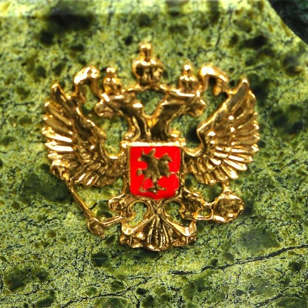 The desktop "Coat of arms with a clock", 30x10x13.5 cm, coil-3