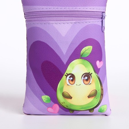 Gift set for the girl "Avocadik", bag, pen, notebook-5