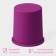 Silicone form for baking the valve "cake", external diameter 9 cm, inner diameter 8 cm, bottom diameter 7.5 cm, purple color