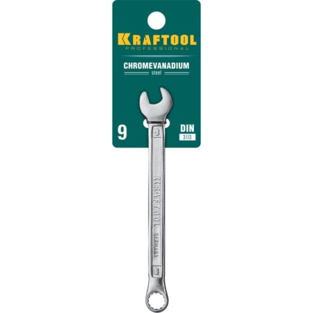 The key combined key Kraftool 27079-09, CR-V, chrome, 9 mm-1