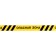 Fencing tape "Dangerous zone" 250 m, black and yellow, width 7.5 cm, thickness 50 μm