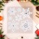 Stickers on the windows "New Year" snowflakes, 39 x 31 cm