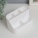 Cosmetics box Plastic "ETER" White 10.5x18x11.5 cm