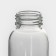 A glass bottle in a “paws” cover, 300 ml, h = 17 cm, pink color