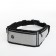 Lightning waist bag, 3 departments, gray color