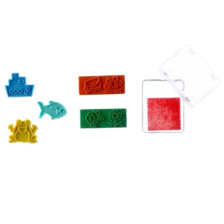 Printing color "unicorns", set of 5 pcs., Stamping pillow-3