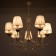 Chase "Melania" 7x40W E14 White-zoloto 78x78x86 cm Bayerlux
