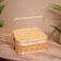 Basket with a lid weaved, from bamboo 25x25x25 cm