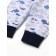 Children's pants "whales", white/blue color, height 62 cm