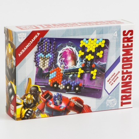 Аквамозаика с декорациями, Transformers, 3 фигурки-3