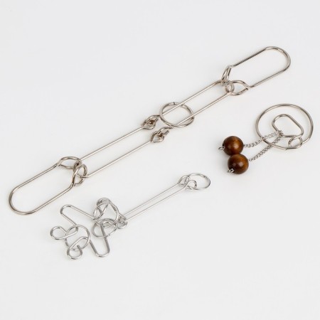 Pigle metal puzzles, 3 pieces-2