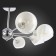Ceiling EVOLUCE lamp. Sle102702-08. Giorte. 8x40 watts, E14, 79x79x34.5 cm, chromium color