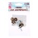 Screw eyes with plugs, set 4 pcs, green color, size 1 pcs: 1.3 × 1 cm