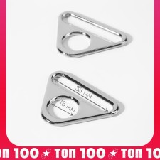 Half-ring-plastic for a bag, 15/38 mm, 2 pcs, silver color