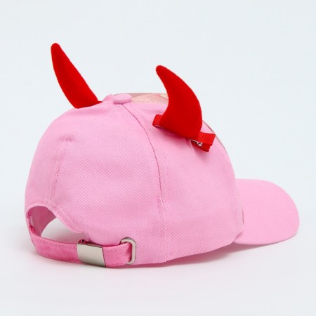 Baby cap for the girl "Devil" anime with hairpins, rr 52-54 5-7 years old-6